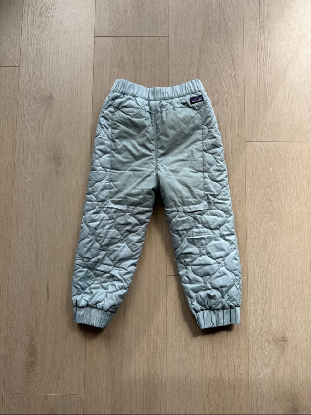Patagonia Kids Light Blue Quilted Jogger Sweatpants